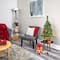 3ft. Pre-Lit White Mountain Pine & Pinecones Artificial Christmas Tree with Clear LED Lights
